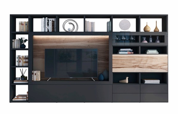 Estantería mueble Tv Qubic 2.0 modelo 605 de Piñero y Cabrero