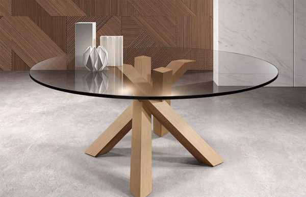Mesa de comedor Ural redonda de Rodri Diseño