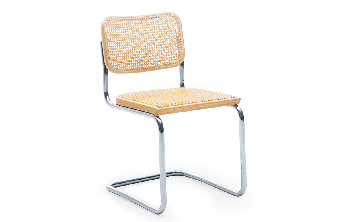 La silla S32 rebautizada como Cesca y diseñada por Marcel Breuer en 1928 es una de las sillas más famosas del mundo